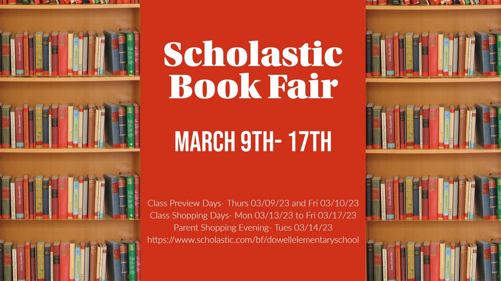 Spring Book Fair Flyer